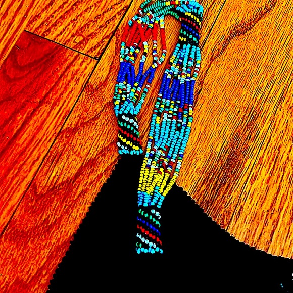 💃🏻SueWongEUCBohemianBeadedCrochetFringed 2pcSEXYSlitskirtBeadedStrapesLinedS:S - Picture 6 of 16